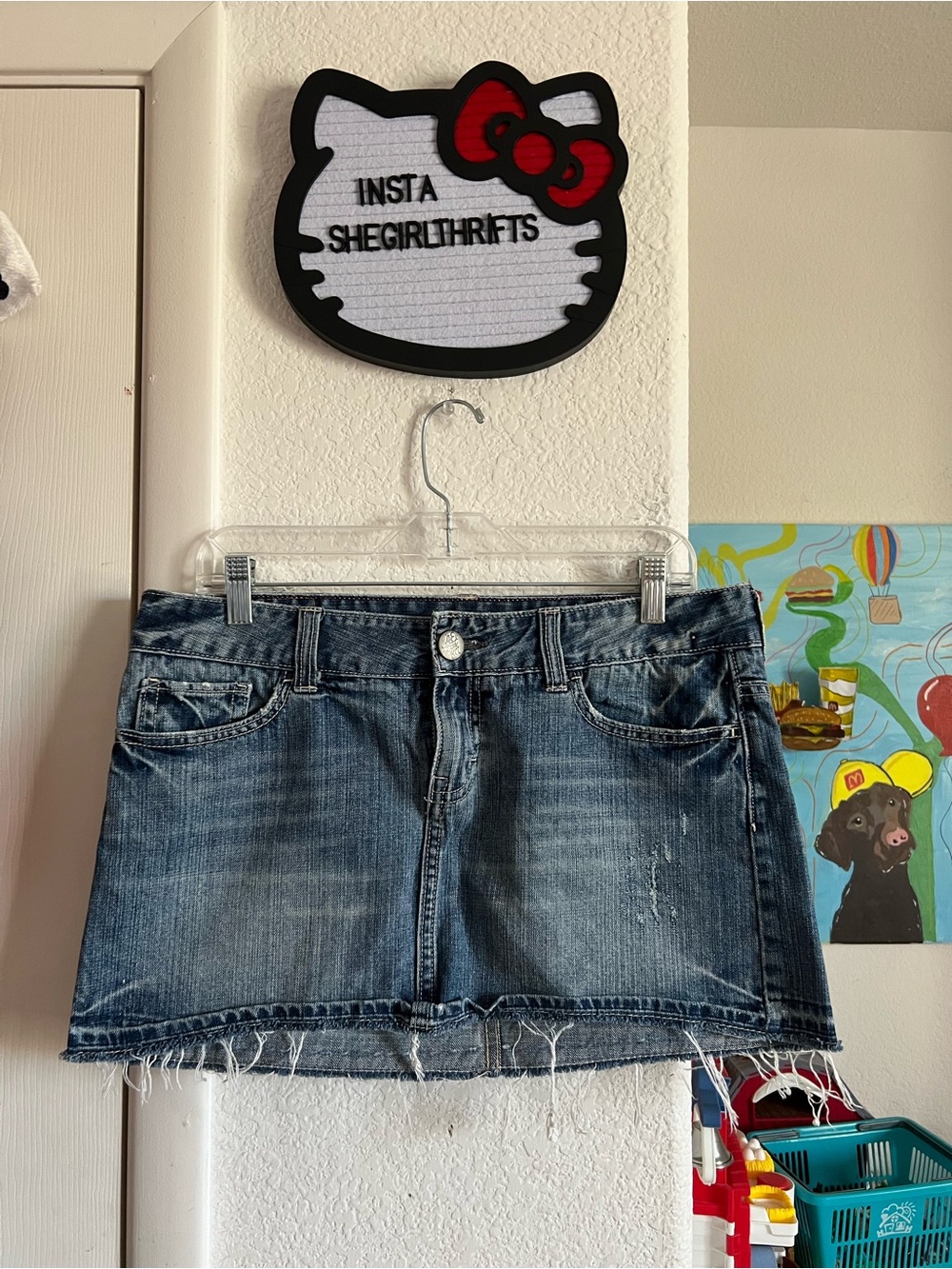 Y2K american eagle mini skirt